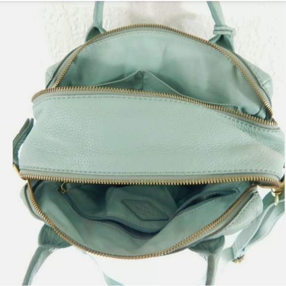 Fossil Erin Crossbody Leather Purse Blue - Picture 3 of 11